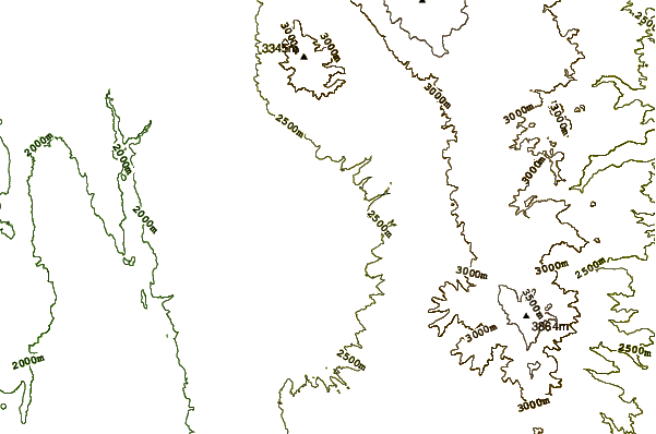 Mountain peaks around Kinangop Plateau