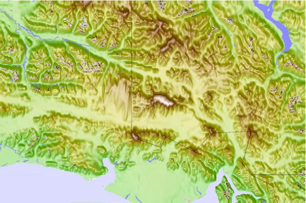 Surf breaks located close to King Peak