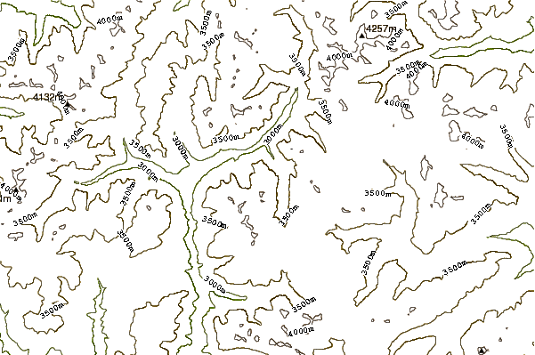 Mountain peaks around King Solomon Mtn