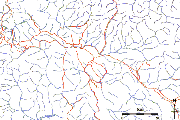 Roads and rivers around King Solomon's Dome