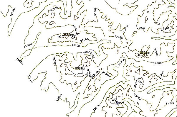 Mountain peaks around Kinnerly Peak