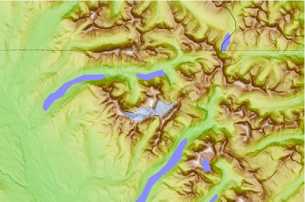 Surf breaks located close to Kintla Peak