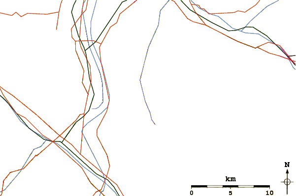 Roads and rivers around Kirchlespitz