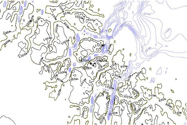 Mountain peaks around Kisimngiuqtuq Peak