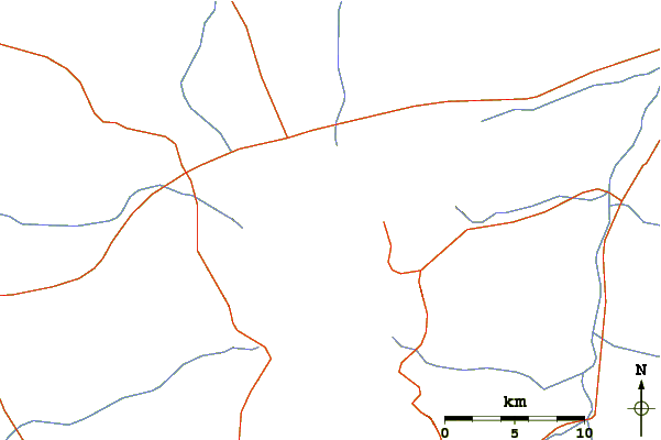 Roads and rivers around Kitt Peak