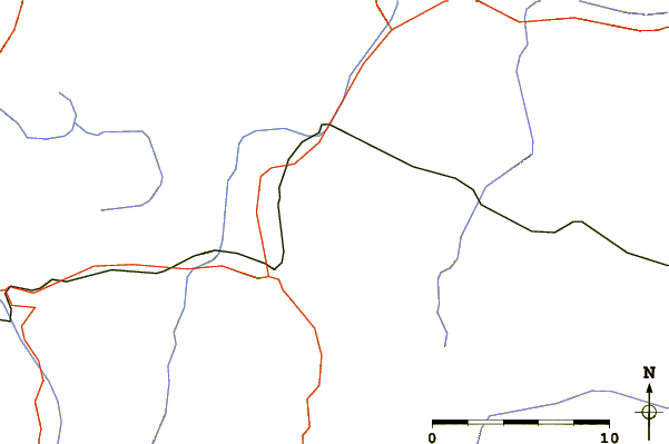 Roads and rivers around Kitzbüheler Horn