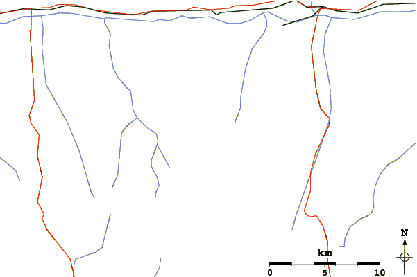 Roads and rivers around Kitzsteinhorn