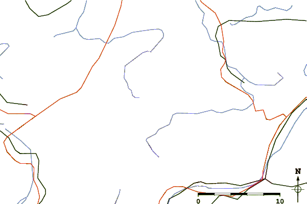 Roads and rivers around Klammspitze