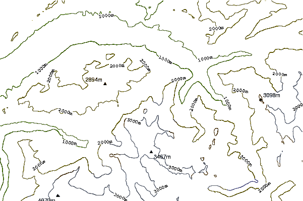 Mountain peaks around Kleines Wellhorn