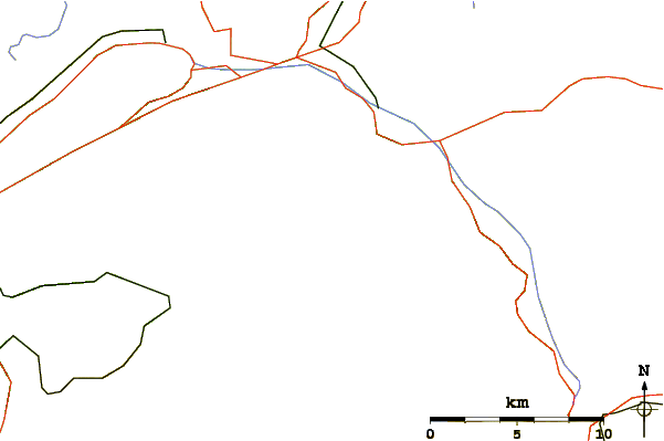 Roads and rivers around Kleines Wellhorn