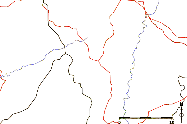 Roads and rivers around Kneiff