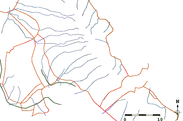 Roads and rivers around Koʻolau Range