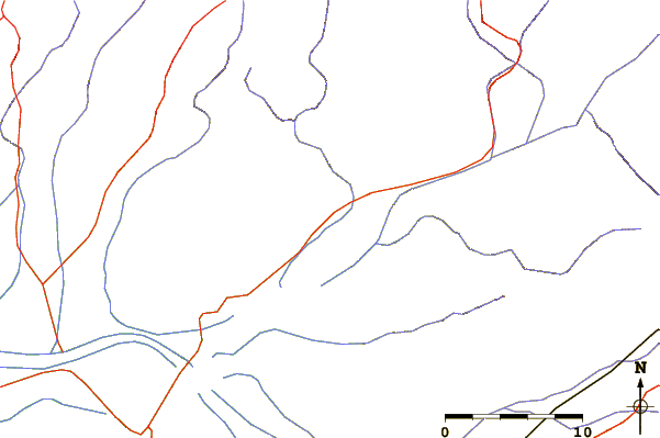 Roads and rivers around Koh-i-Murdaar