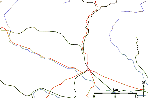 Roads and rivers around Kohnstein