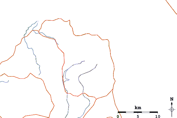 Roads and rivers around Kohukohunui (Hunua Ranges)