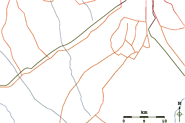 Roads and rivers around Kolakchal