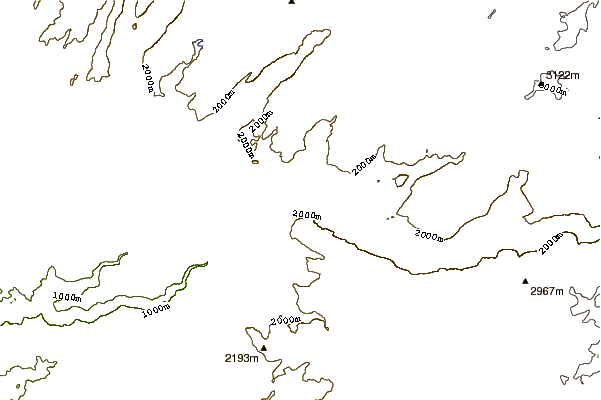 Mountain peaks around Kolana Rock