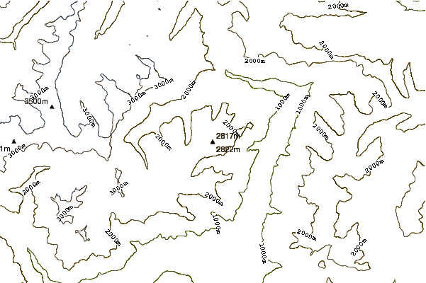 Mountain peaks around Kolbenspitze