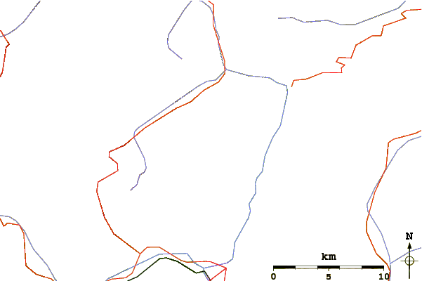 Roads and rivers around Kolbenspitze