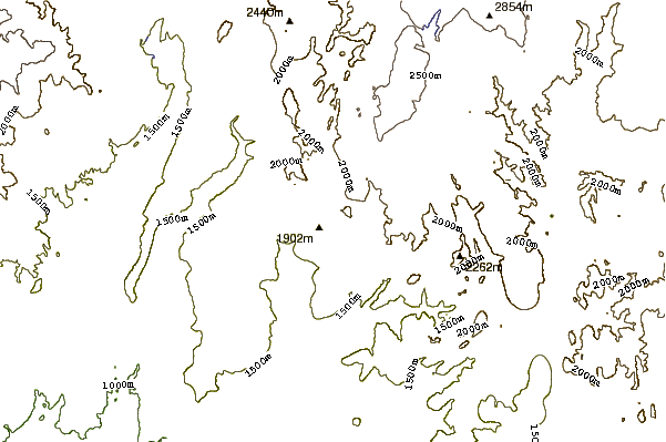 Mountain peaks around Kolob