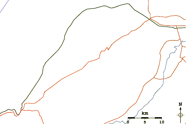 Roads and rivers around Kone