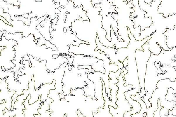 Mountain peaks around Kongde Ri