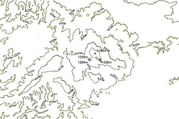 Mountain peaks around Königsberg (Brocken)