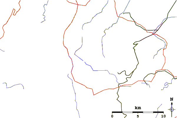 Roads and rivers around Königsberg (Brocken)