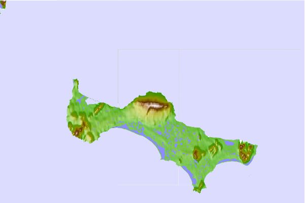 Surf breaks located close to Kookooligit Mountains