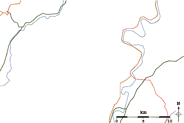 Roads and rivers around Köterberg