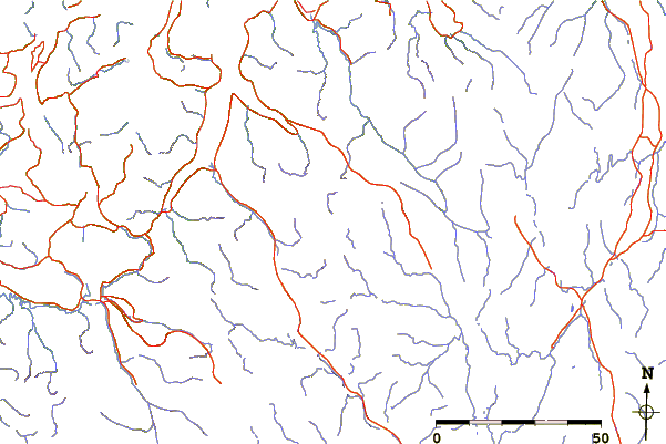 Roads and rivers around Kovddoskaisi