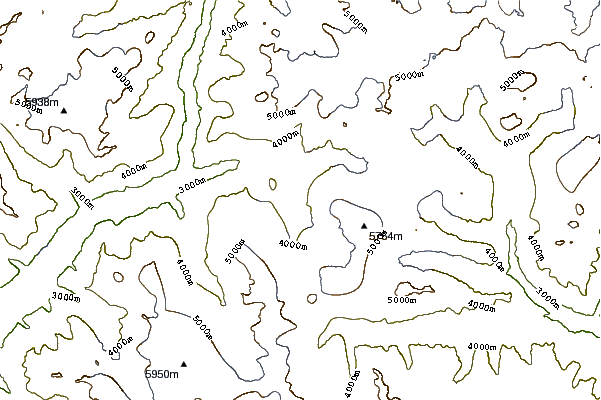 Mountain peaks around Koyo Zom