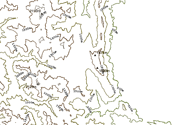 Mountain peaks around Koziakas