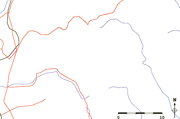 Roads and rivers around Koznica