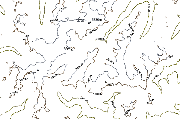 Mountain peaks around Kreuzspitze