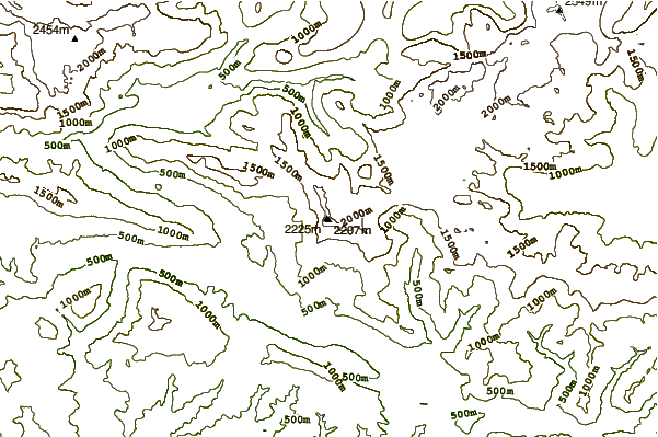 Mountain peaks around Krn