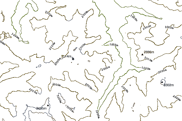 Mountain peaks around Krönten