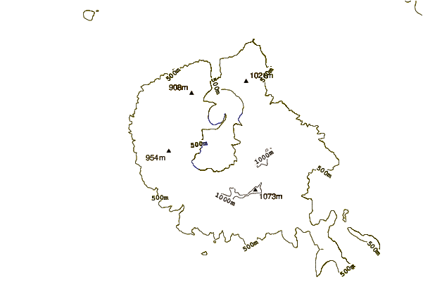 Mountain peaks around Ksudach