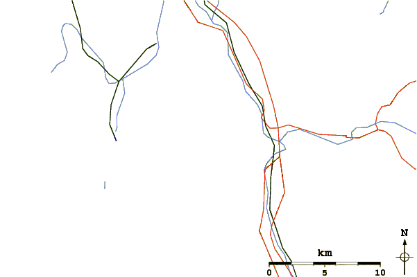 Roads and rivers around Kuchler Freieck