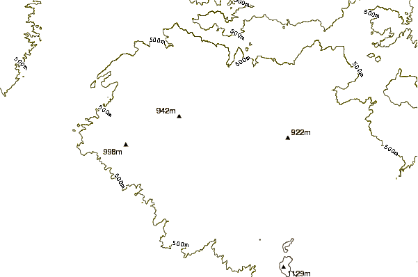 Mountain peaks around Kula (volcano)