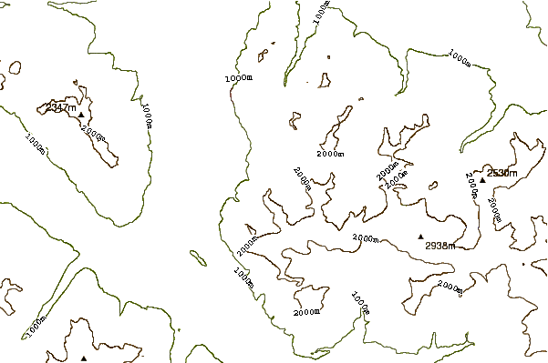 Mountain peaks around Kulmi