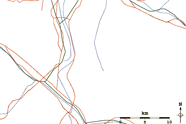 Roads and rivers around Kulmi