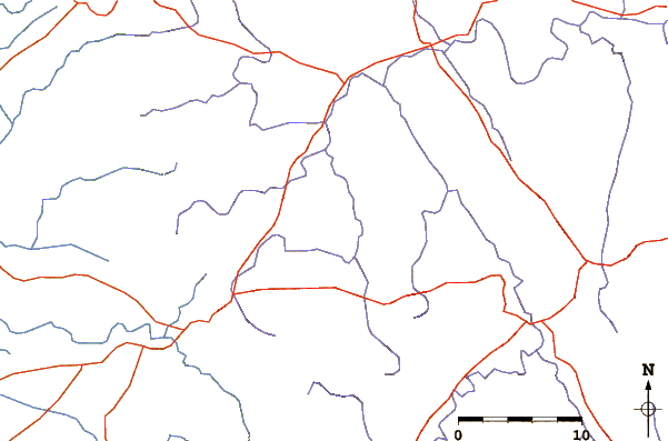 Roads and rivers around Kundadri