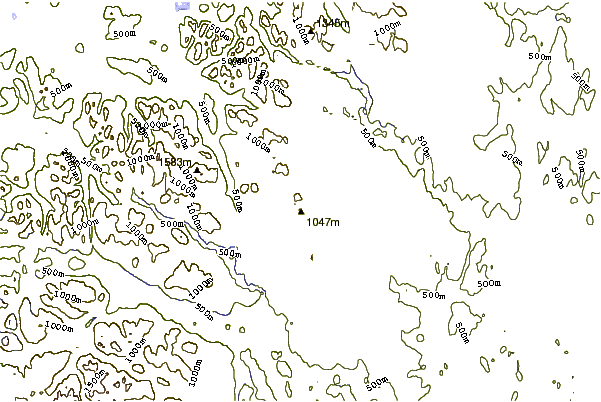 Mountain peaks around Kuoutatjarro