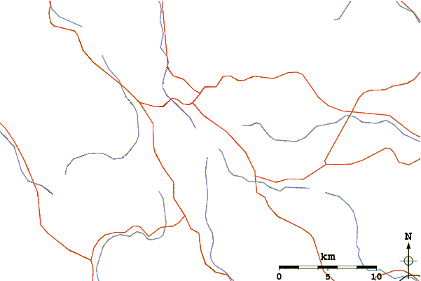 Roads and rivers around Kurikoma