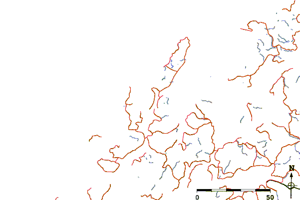 Roads and rivers around Kvasstinden