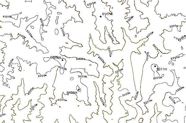 Mountain peaks around Kwangde