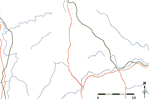 Roads and rivers around L'Agullola