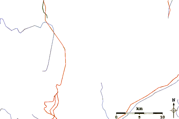 Roads and rivers around L'Epée