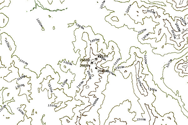 Mountain peaks around L'Obiou